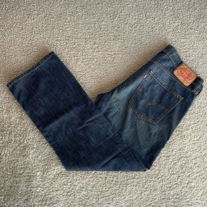 Levis 514 Mens Jeans Dark Wash Blue Size 36x30